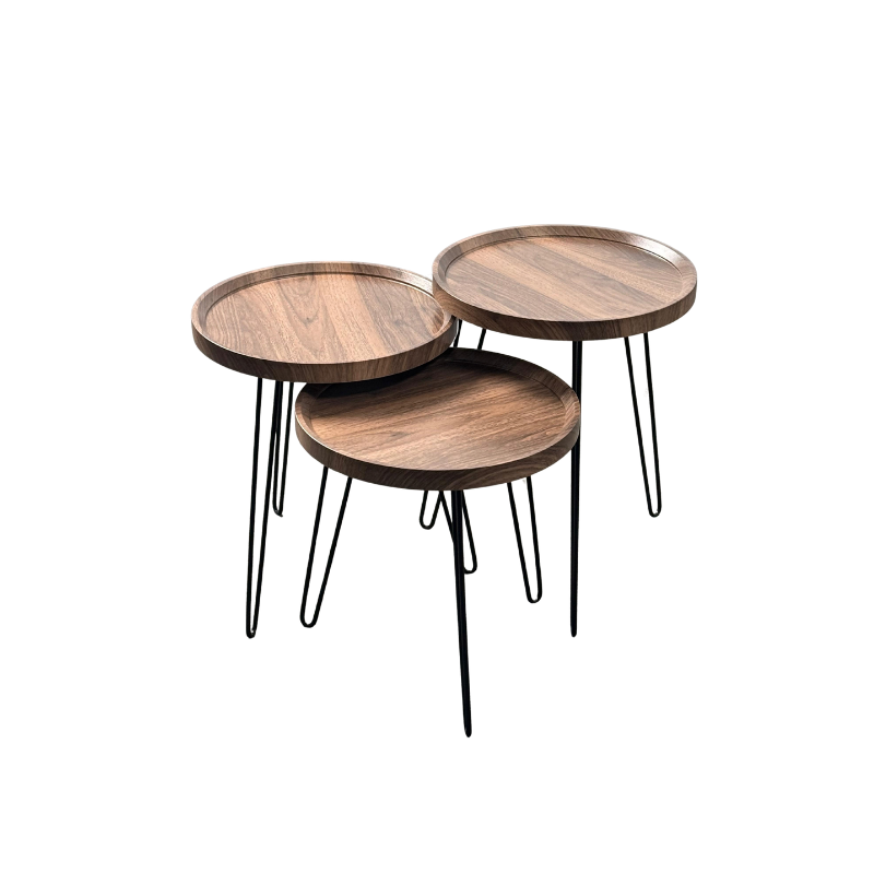 Round Three-Piece Nesting Table Set NE-SY-1 original supplier photo