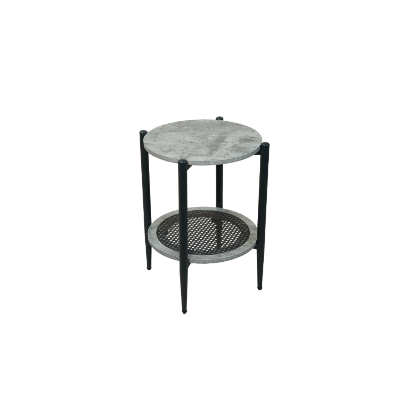 Round Side Table with Lower Shelf T-603 original supplier photo