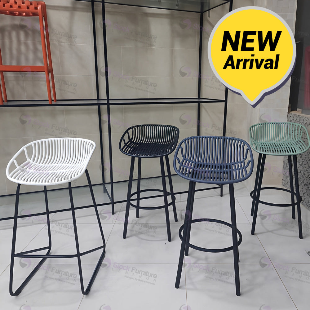 chairs, bar stool, bar chair, stock furniture lebanon, white chair, black chair, blue chair, sage green chair 