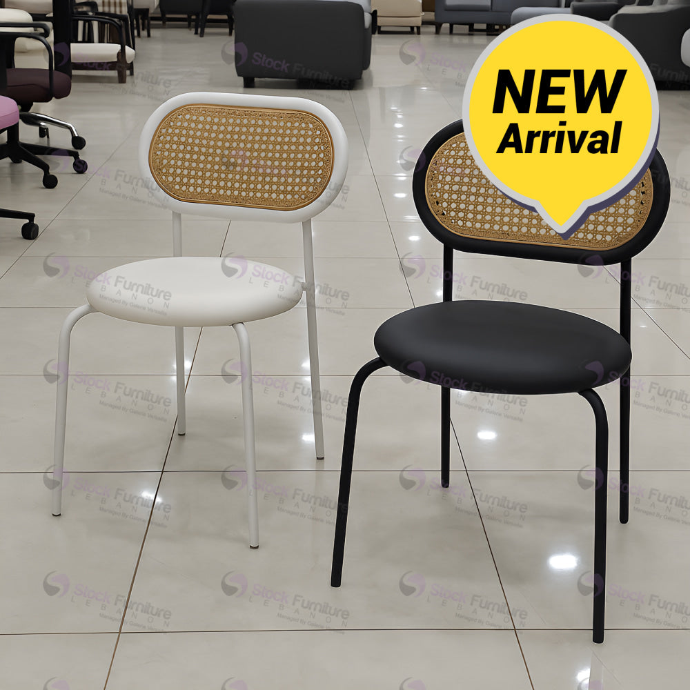 chair, stock furniture lebanon, black chair, white chair, indoor chair, dining chair