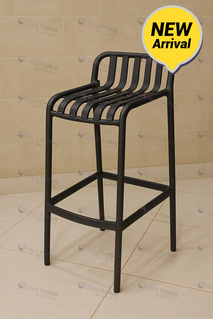 Collezione Allegra Q22 Black Bar stools