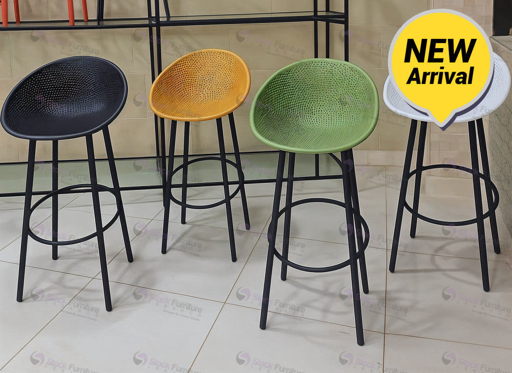 chairs, indoor, bar stools, stock furniture lebanon, black chair, yellow chair, green chair, white chair 