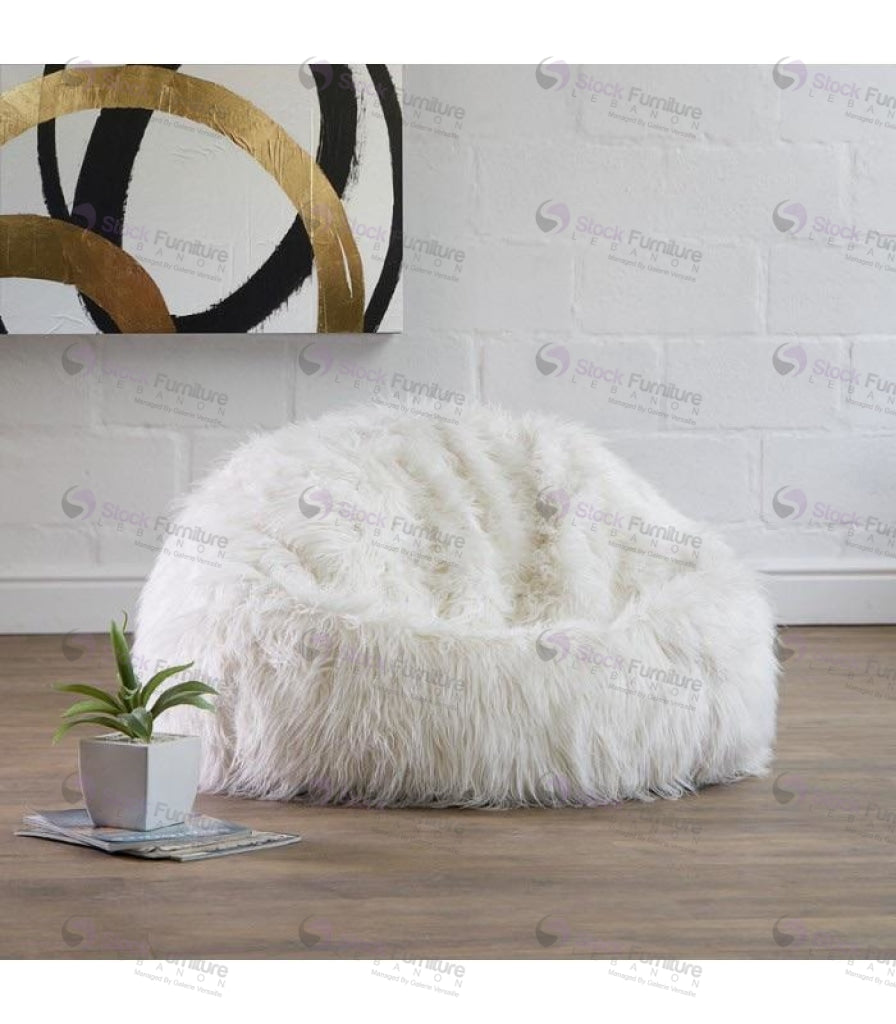 Fur Pouf - Stock Furniture Lebanon - تسوق مفروشات في لبنان