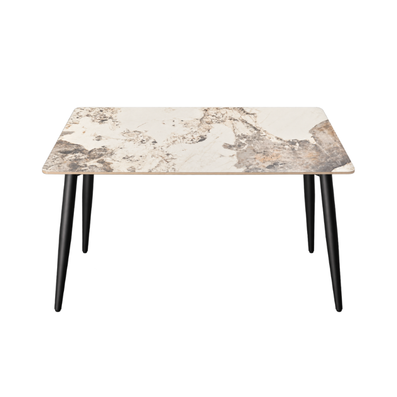 Dante 82 rectangular marble-look dining table in pandora - Haidoura Home DT-C-180*90