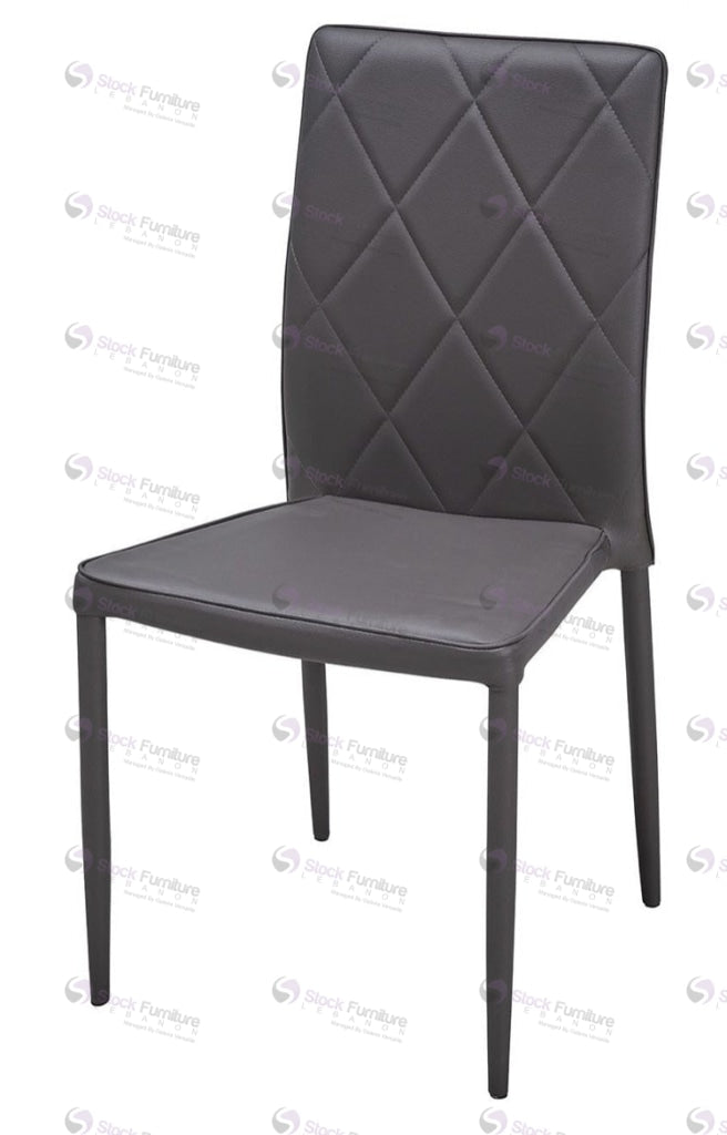 Lavinia Chair - 335 Leather Grey Chairs