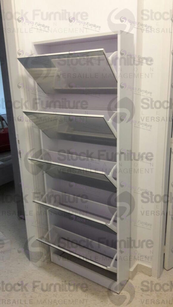 Mirror Shoe Cabinet - Stock Furniture Lebanon - تسوق مفروشات في لبنان