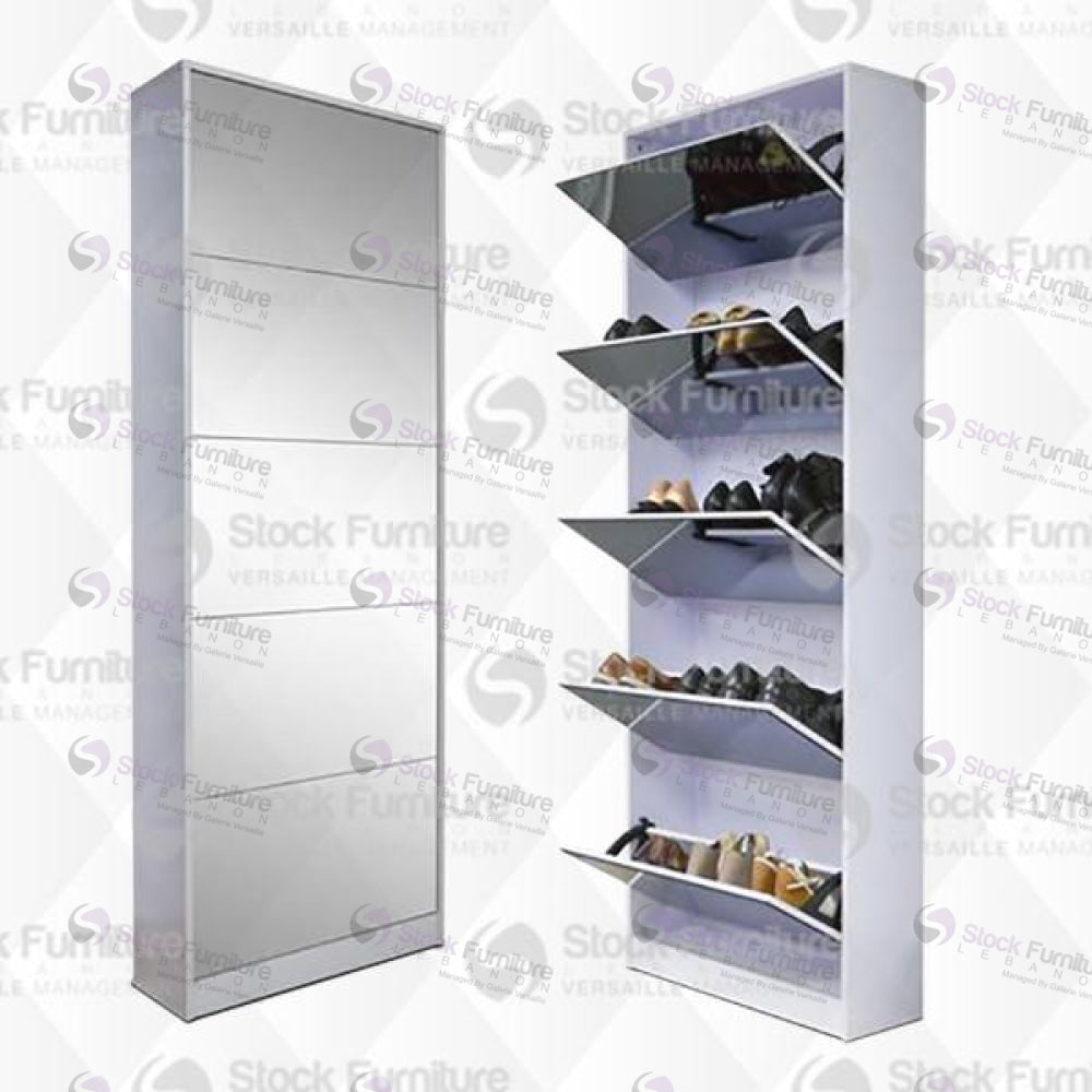 Mirror Shoe Cabinet - Stock Furniture Lebanon - تسوق مفروشات في لبنان