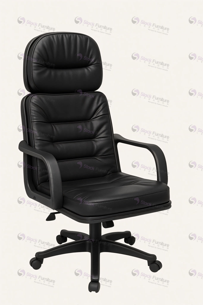 office chair, stock furniture lebanon, black chair, chair