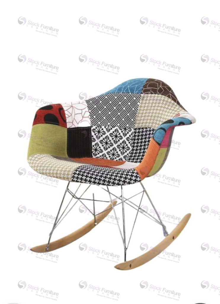 Patchwork Rocking Chair -506 Rc Multicolor