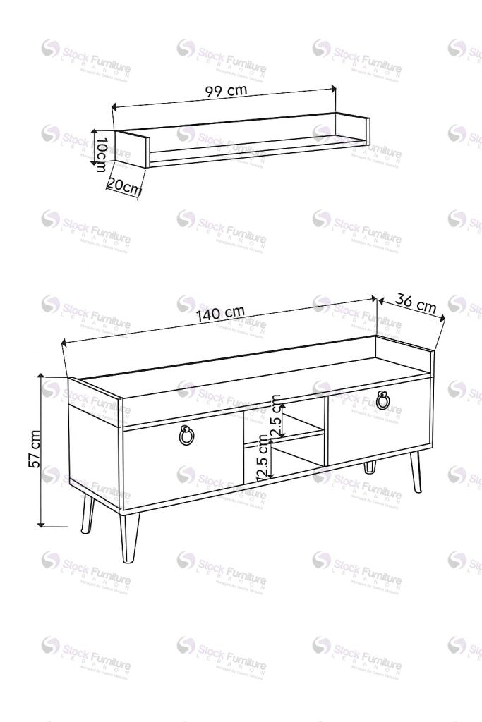 Scala 16545 TV Table