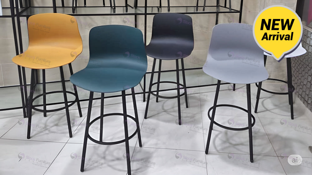 chairs, bar stool, bar chair, stock furniture lebanon, yellow chair, green chair, black chair, gray chai, white chair