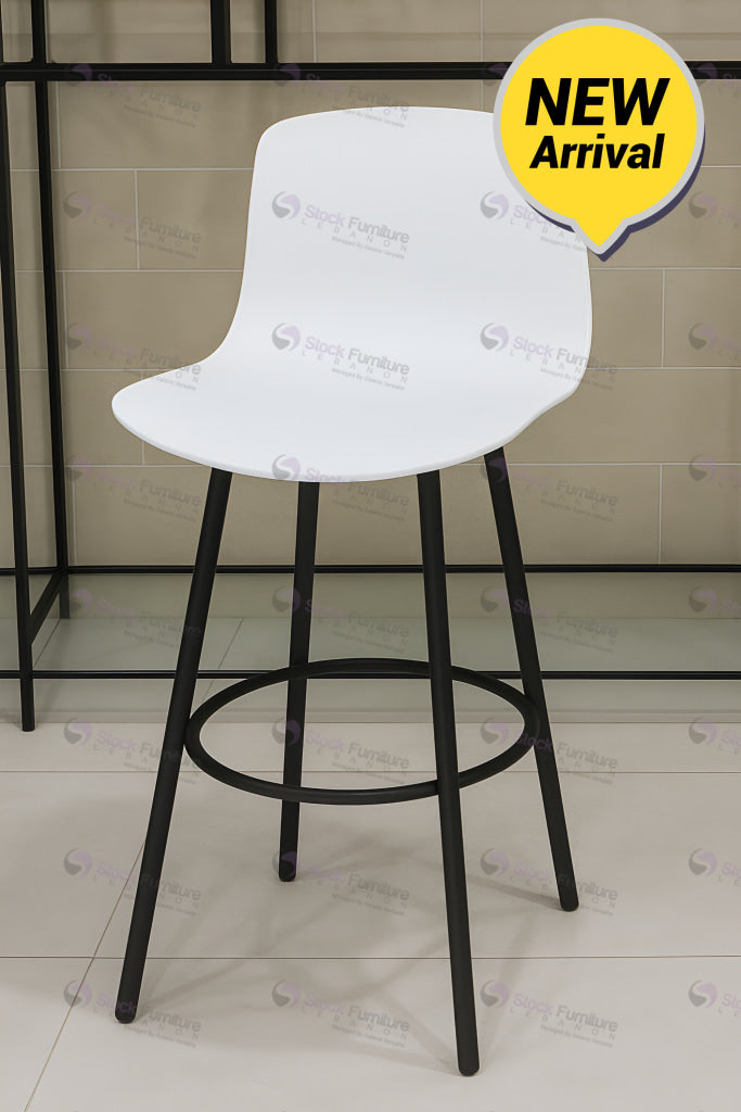 Sedia BellaVita Q14 White Bar stools