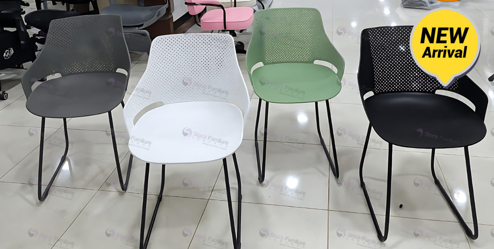 chair, black chair, white chair, sage green chair, gray chair, stock furniture lebanon, rubber chair, indoor chair, dining chair