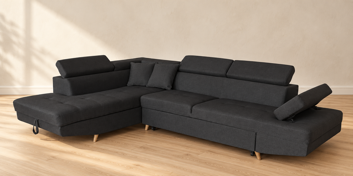 Rio Corner in a warm neutral living room