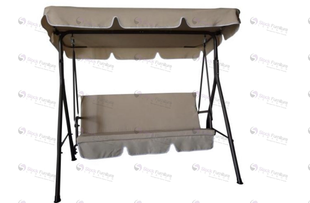 Swing Ff - S001 Fabric Beige Frame Brown Outdoor Indoor