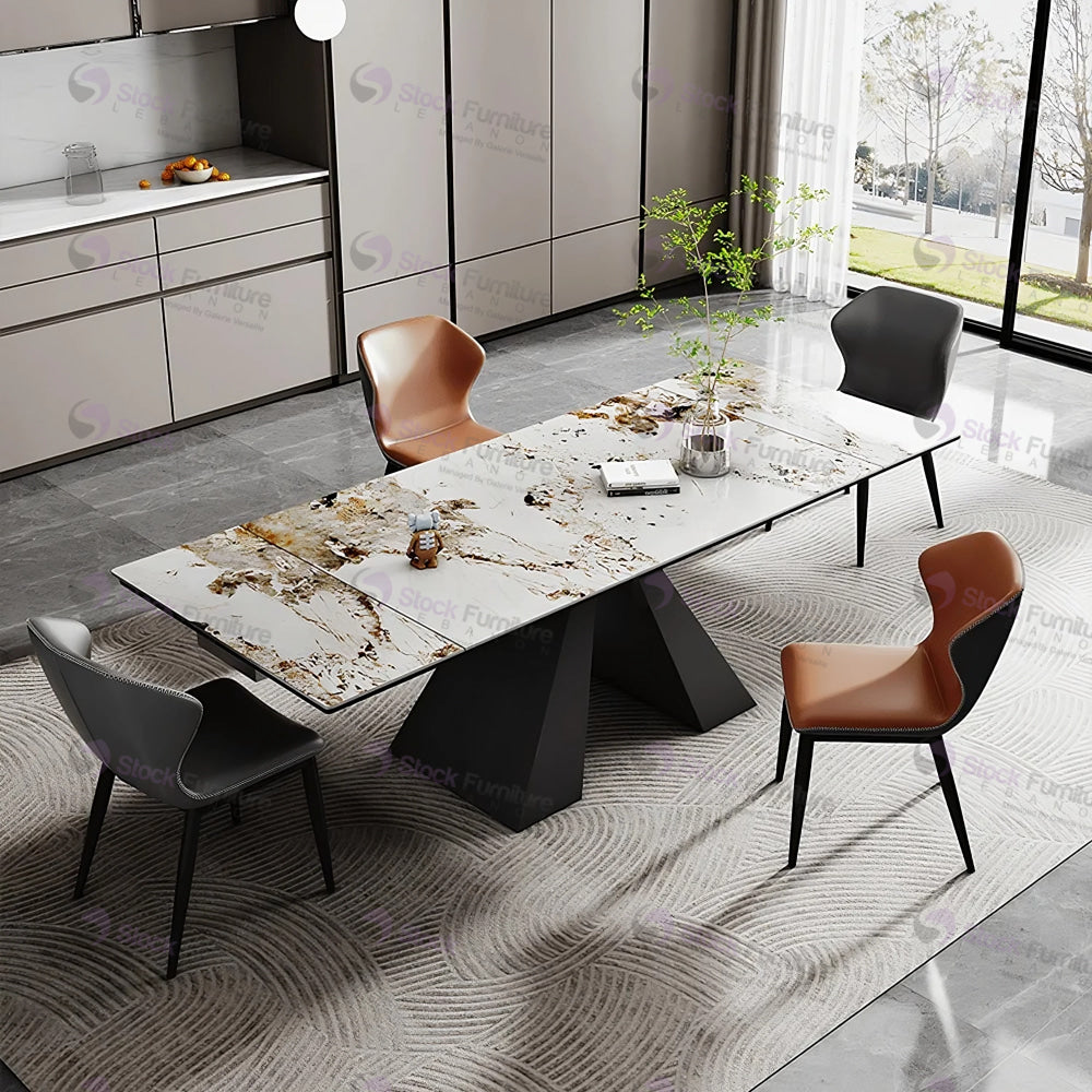 dining set, dining table, furniture set, ceramic top, stock furniture lebanon