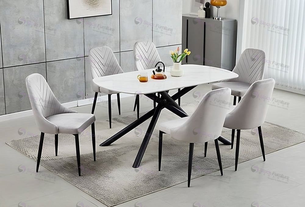 dining set, dining table, furniture set, stock furniture lebanon, ceramic top