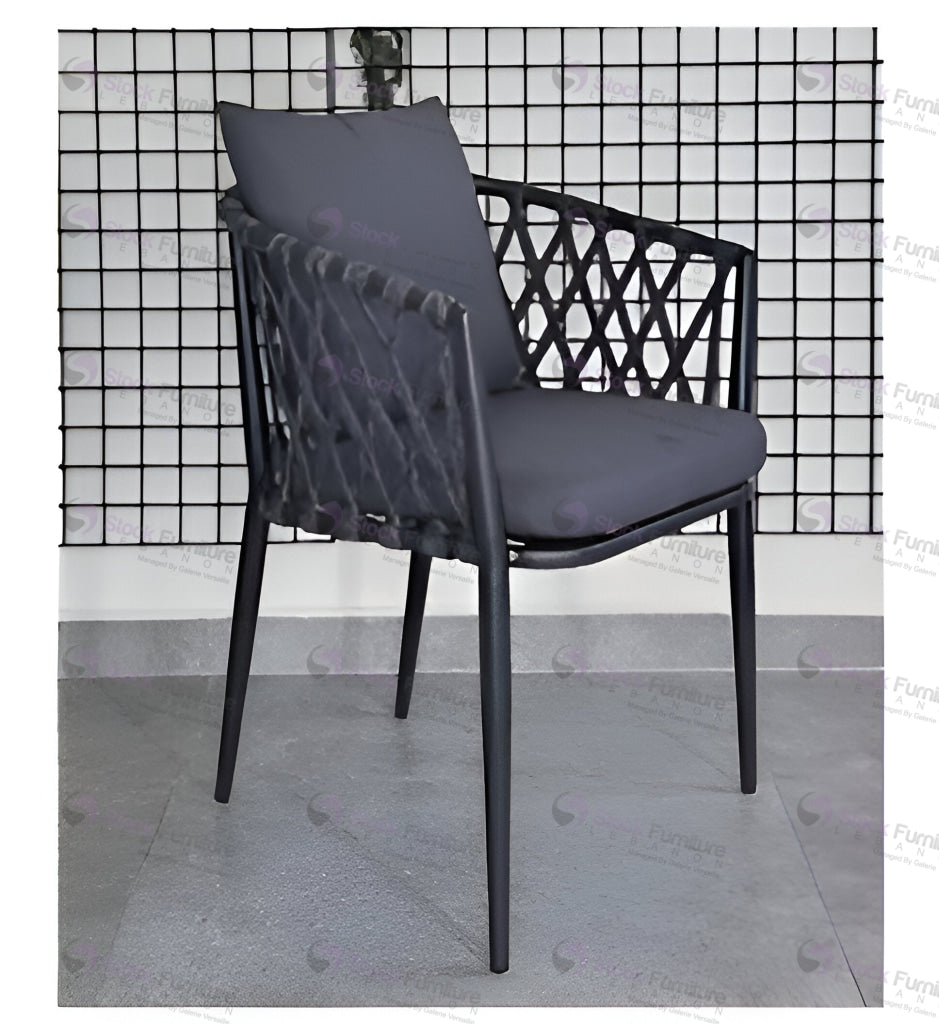 outdoor chair, aluminum chair, rope chair, outdoor furniture lebanon. outdoor aluminum chair
